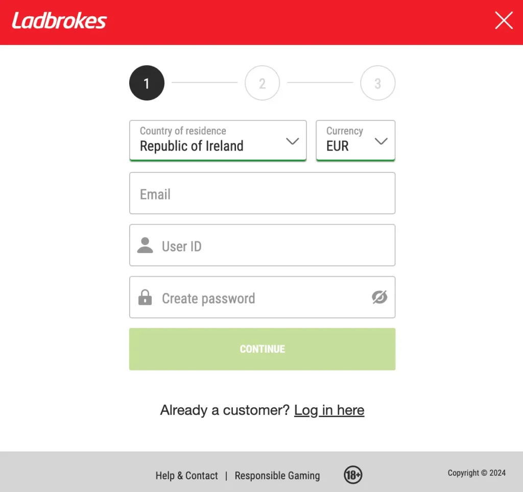 Ladbrokes Online Registration